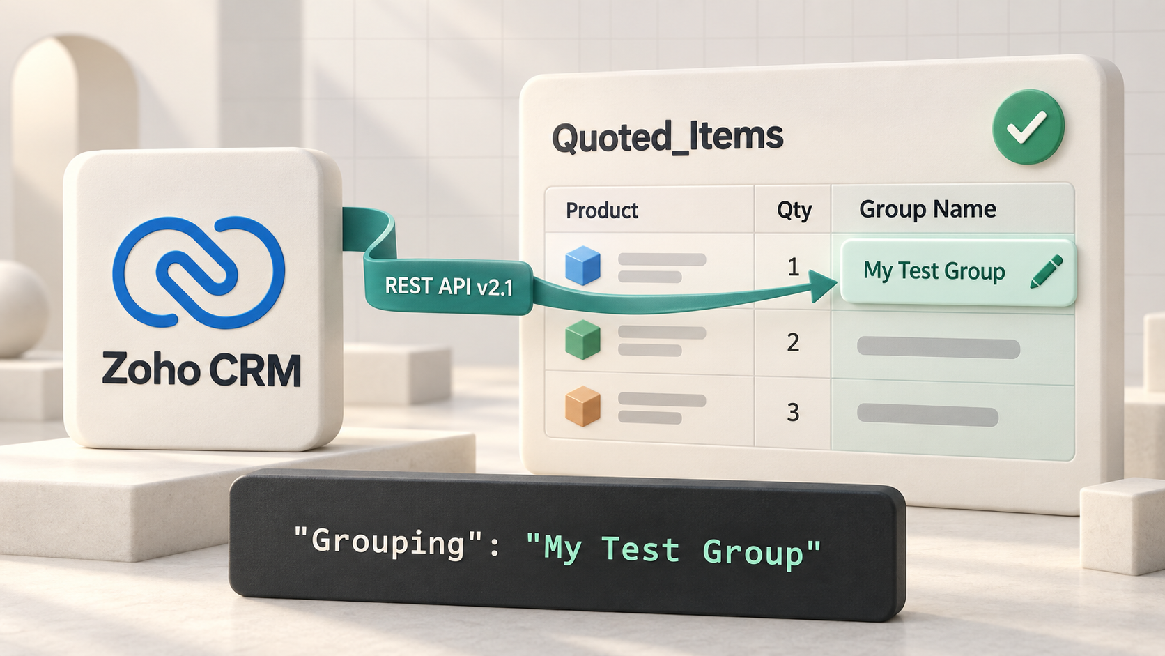 Zoho CRM: Update a custom field in line items / product details using REST API v2.1