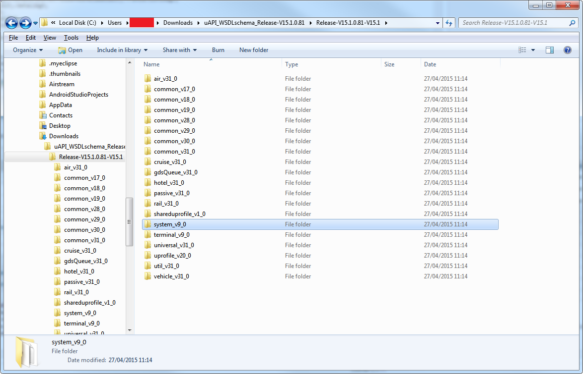 uAPI WSDLschema Release v15.1.0.81 directory
